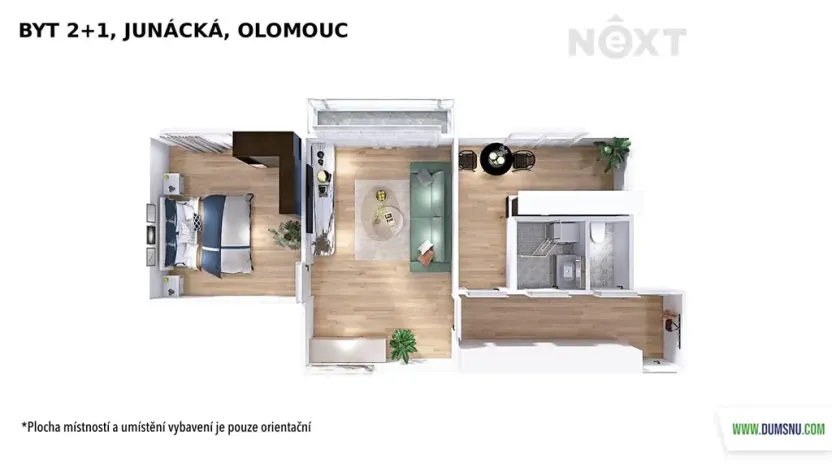 Prodej bytu 2+1, Olomouc, Junácká, 50 m2