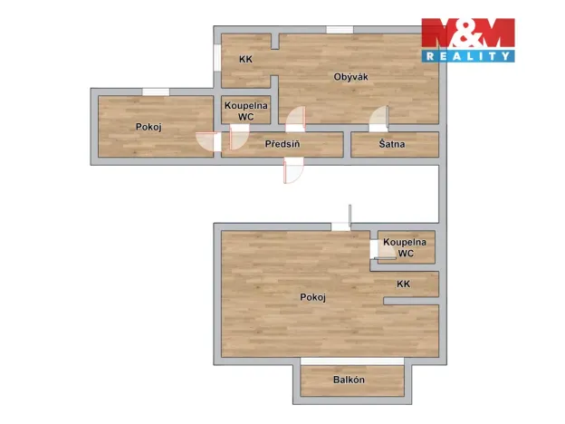 Prodej bytu 3+1, Ostrava - Mariánské Hory, Nivnická, 80 m2