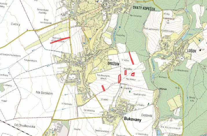 Prodej pole, Olomouc, 29414 m2