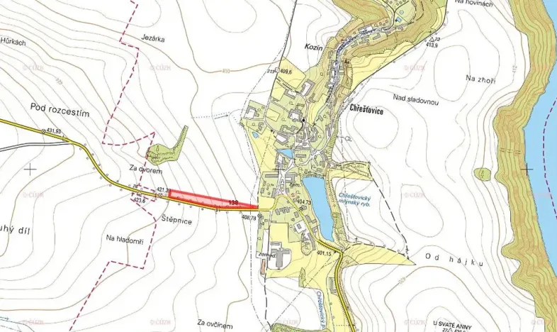 Prodej pole, Albrechtice nad Vltavou, 8720 m2