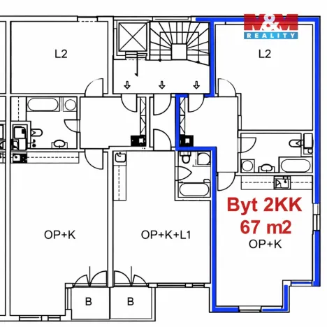 Prodej bytu 2+kk, Lovosice, Osvoboditelů, 67 m2