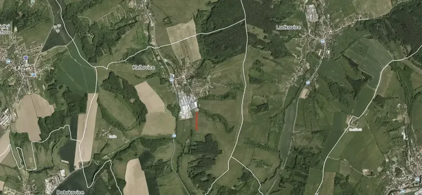 Prodej pole, Kaňovice, 1153 m2