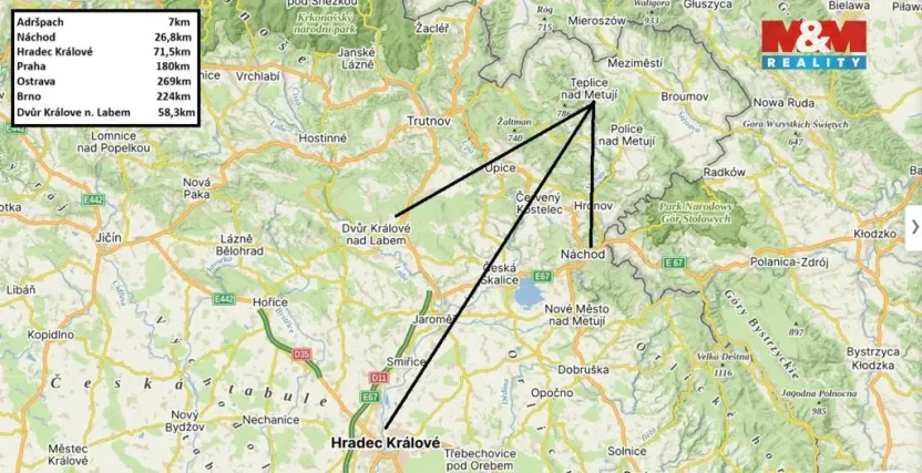 Prodej ubytování, Teplice nad Metují - Dolní Teplice, Aloise Jiráska, 645 m2