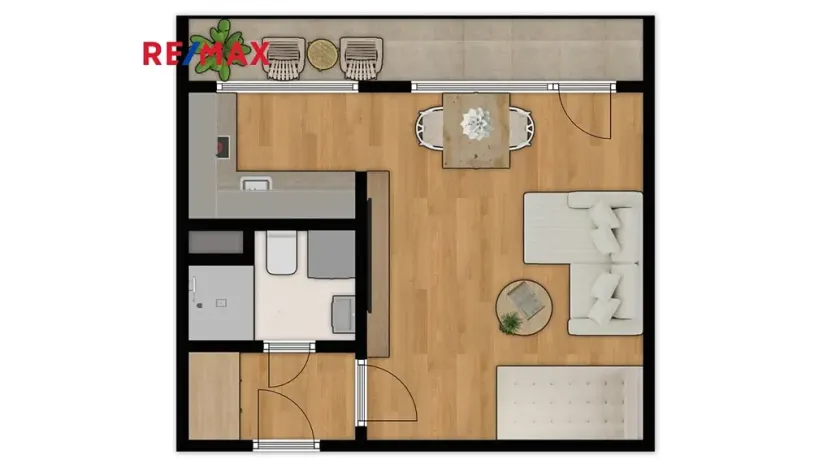 Pronájem bytu 1+kk, Praha - Krč, Hurbanova, 27 m2