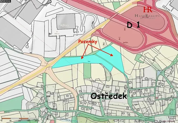 Prodej pozemku, Ostředek, 24270 m2