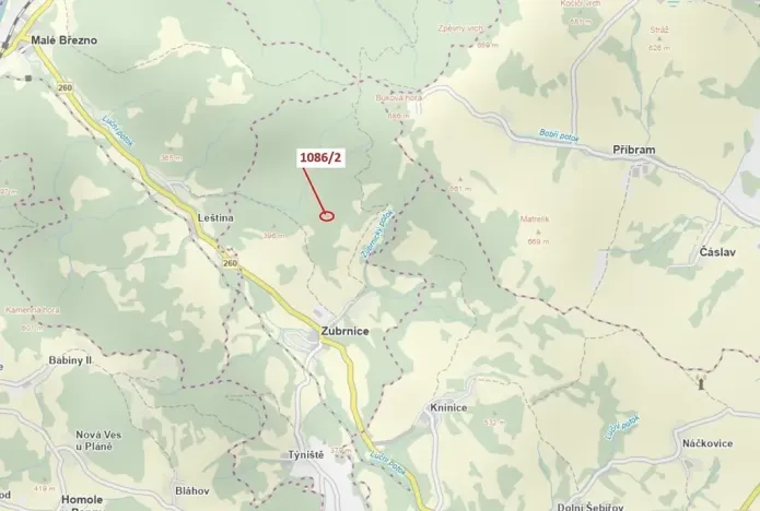 Dražba lesa, Zubrnice, 26 m2