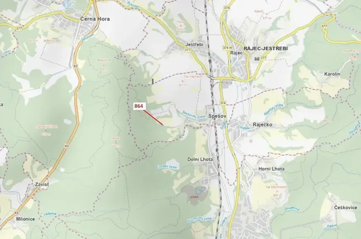 Dražba lesa, Spešov, 297 m2