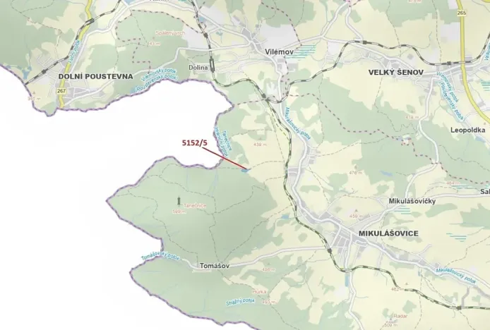 Dražba lesa, Mikulášovice, 4741 m2