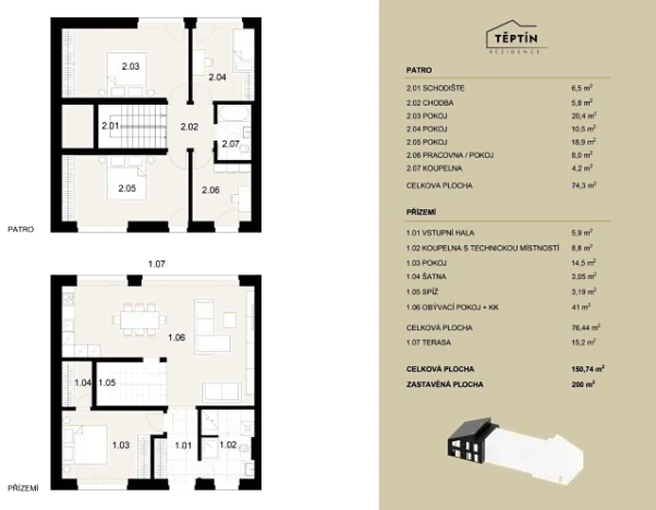 Prodej rodinného domu, Kamenice, 178 m2