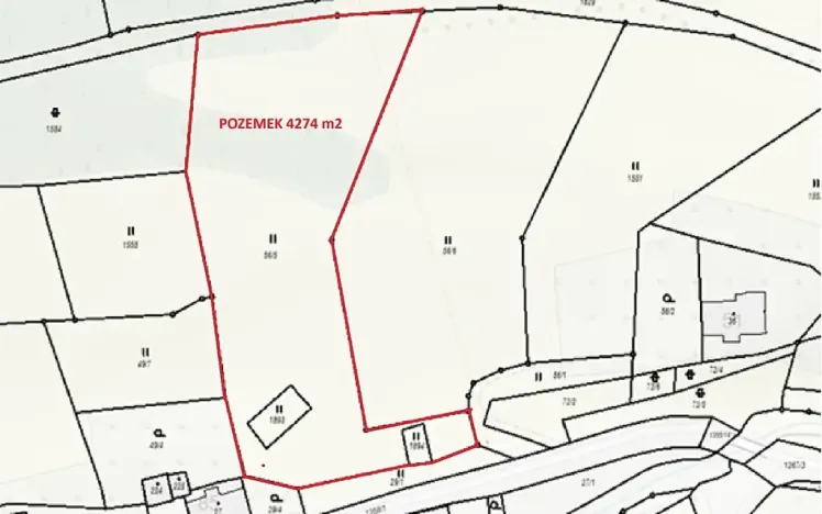 Prodej pozemku pro bydlení, Heřmanov, 4274 m2