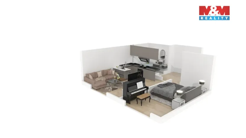 Prodej bytu 2+kk, Praha - Modřany, Zlochova, 49 m2