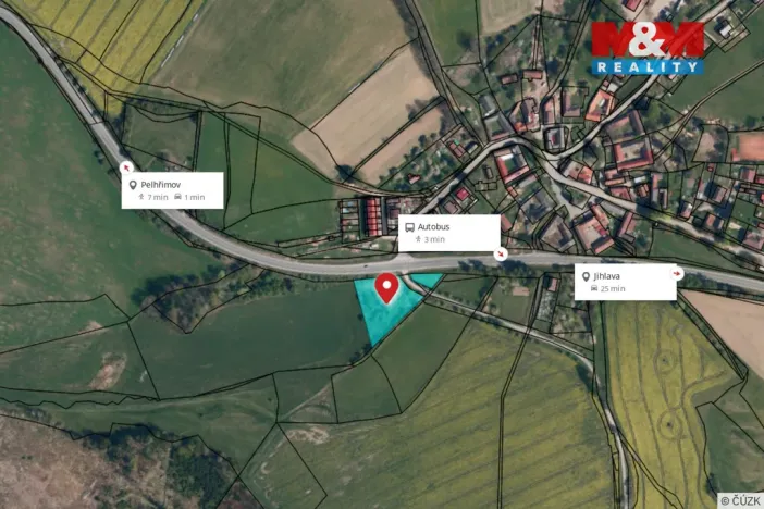 Prodej komerčního pozemku, Pelhřimov - Strměchy, 3819 m2