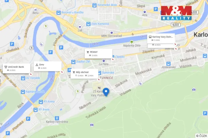 Pronájem zahrady, Karlovy Vary, Šumavská, 459 m2