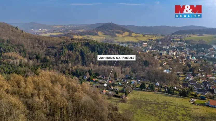 Prodej zahrady, Česká Kamenice, 435 m2