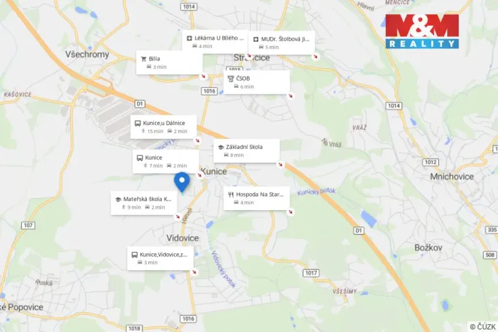 Prodej pole, Kunice, 2167 m2