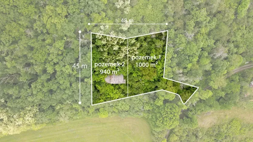 Prodej pozemku pro bydlení, Vráž, 1000 m2