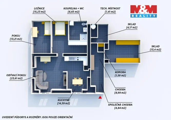 Prodej bytu 3+kk, Skořice, 73 m2