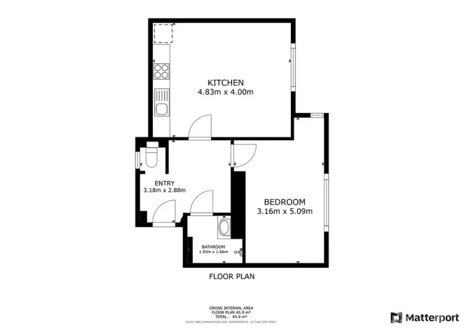 Prodej bytu 2+kk, Praha - Holešovice, U garáží, 44 m2