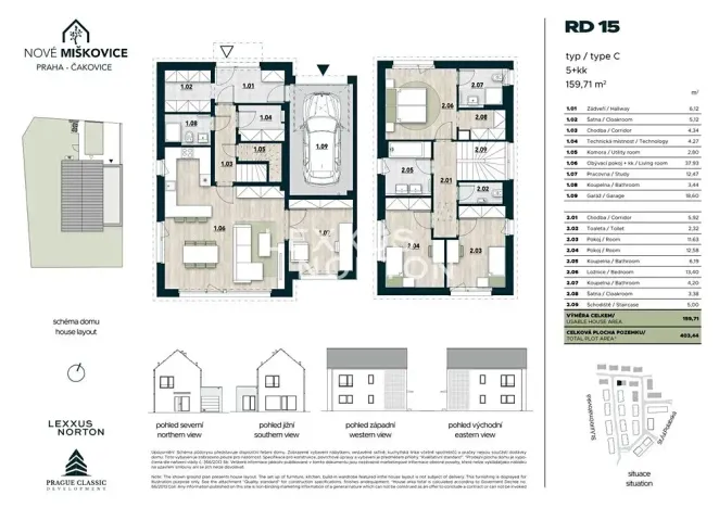Prodej rodinného domu, Praha - Miškovice, Polabská, 160 m2