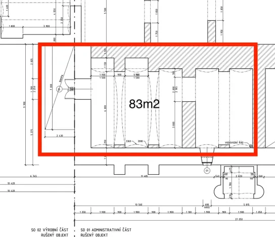 Pronájem skladu, Vítkov, Pivovarská, 83 m2