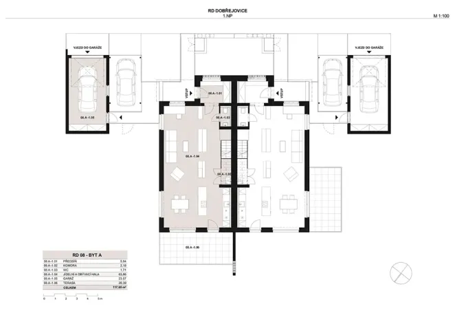 Prodej rodinného domu, Dobřejovice, Nad Robotou, 135 m2