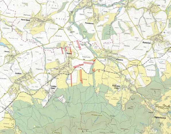 Prodej pole, Osíčko, 55749 m2