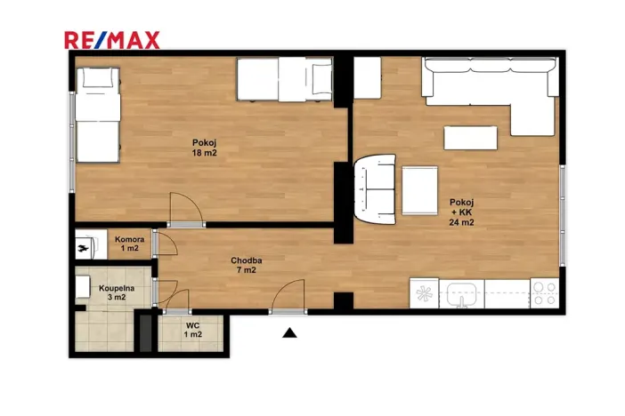 Pronájem bytu 2+kk, Přehýšov, 54 m2