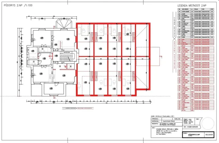 Prodej vily, Nový Bydžov, Třída B. Smetany, 500 m2