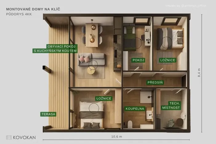 Prodej domu na klíč, Horní Újezd, 90 m2