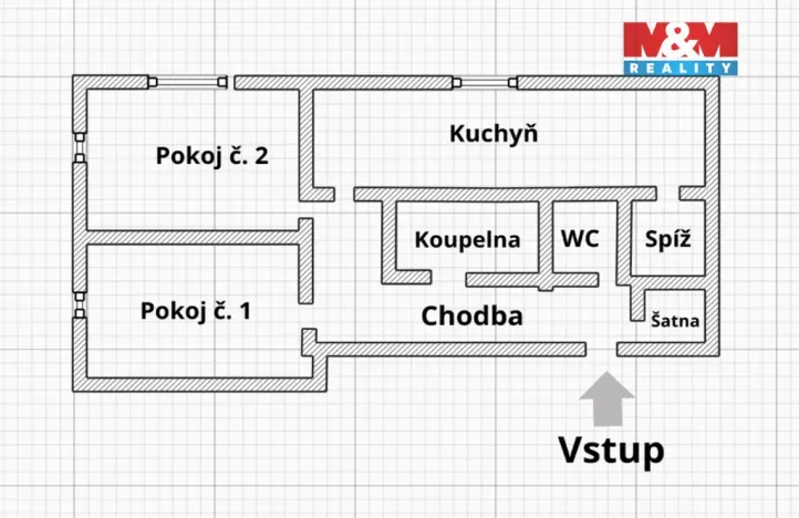 Prodej bytu 2+1, Olomouc - Hejčín, Ladova, 60 m2