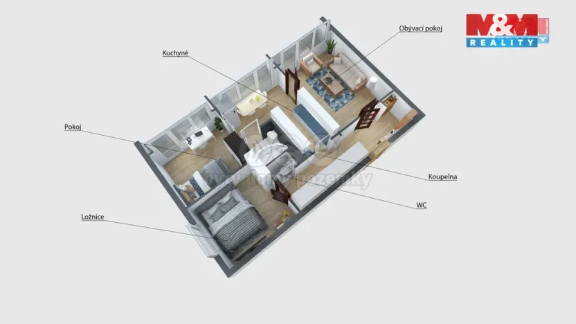 Prodej bytu 3+1, Most, M. G. Dobnera, 64 m2