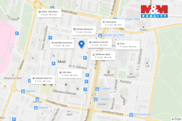 Prodej bytu 3+1, Most, M. G. Dobnera, 64 m2