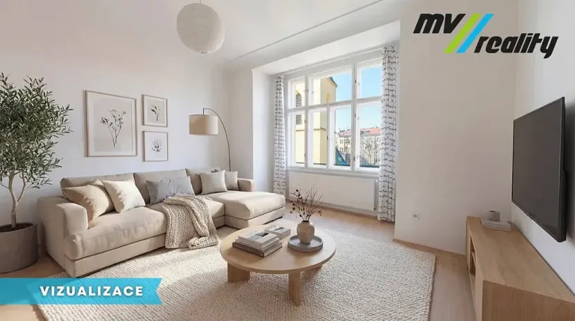 Prodej bytu 2+kk, Praha - Nové Město, Novomlýnská, 65 m2