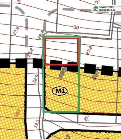 Prodej komerčního pozemku, Stara Novalja, Chorvatsko, 561 m2