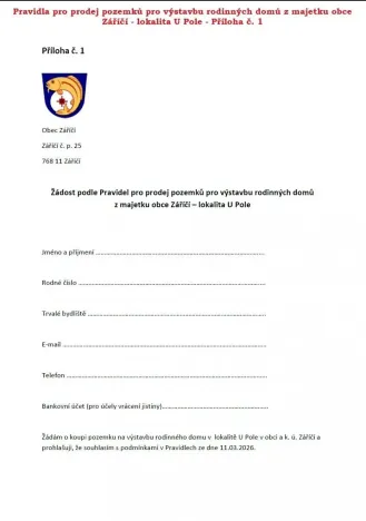 Prodej pozemku pro bydlení, Záříčí, 901 m2