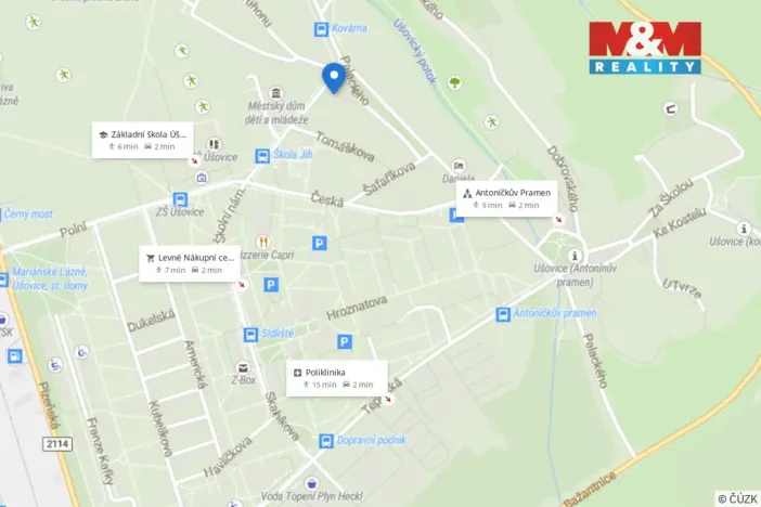 Pronájem bytu 3+kk, Mariánské Lázně - Úšovice, Palackého, 64 m2