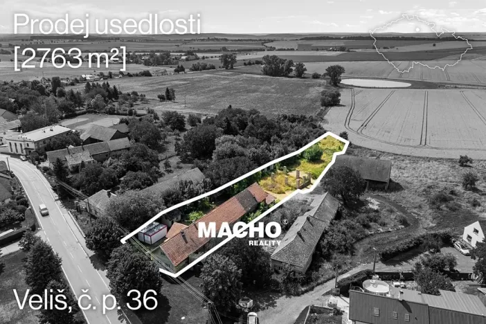 Prodej zemědělské usedlosti, Veliš, 335 m2