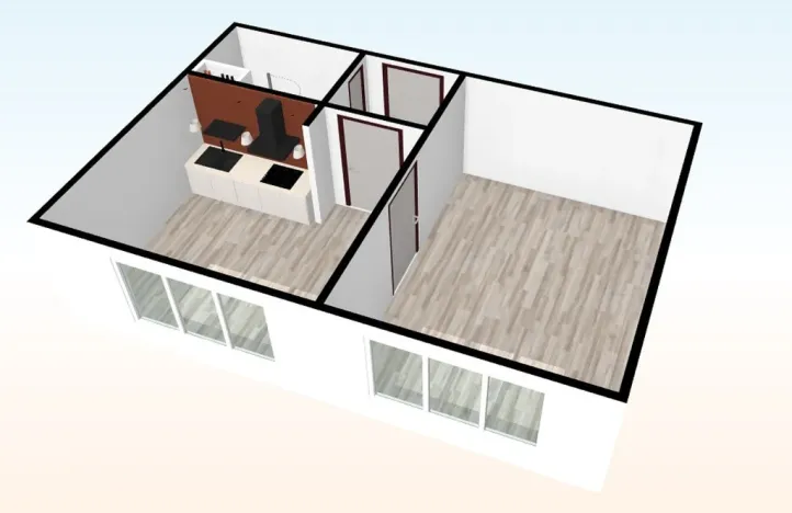 Pronájem bytu 1+1, Teplice, Bratislavská, 41 m2