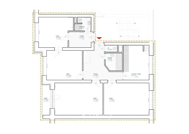 Prodej bytu 4+1, Moravské Budějovice, Jechova, 99 m2