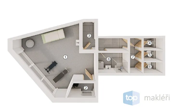 Prodej obchodního prostoru, Horoušany, 33 m2