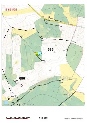 Prodej lesa, Červená Řečice, 308 m2