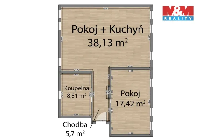 Prodej bytu 2+kk, Hořovice, Kosmonautů, 70 m2