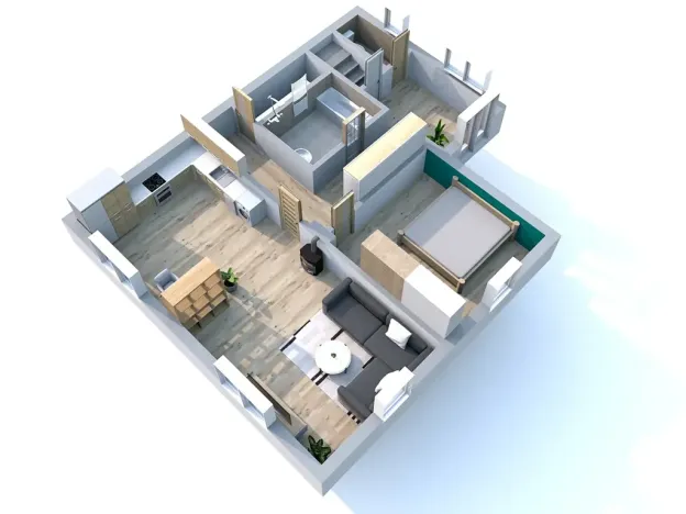 Pronájem bytu 2+kk, Horní Ředice, 63 m2