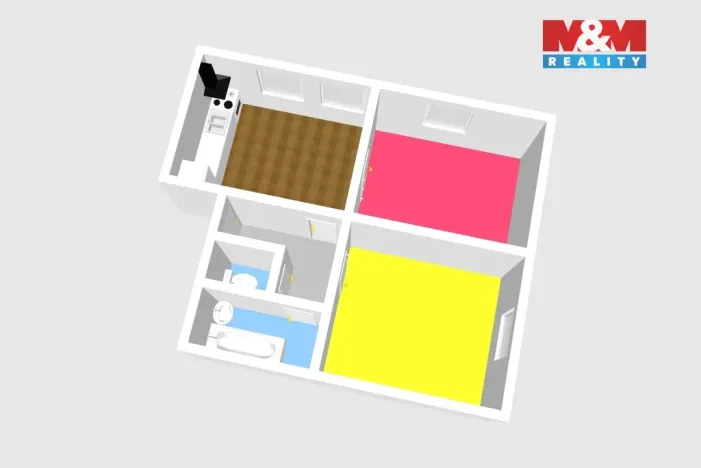 Pronájem bytu 3+kk, Ronov nad Doubravou, Zámecká, 84 m2