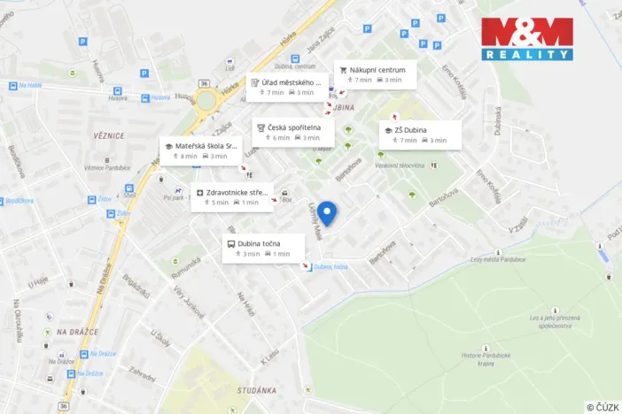 Prodej bytu 3+1, Pardubice - Studánka, Lidmily Malé, 57 m2