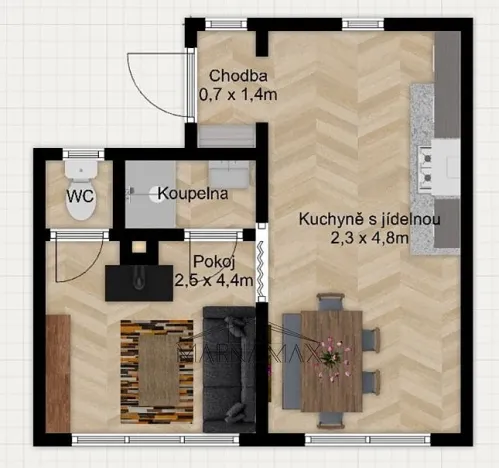 Prodej chaty, Klášterec nad Ohří - Mikulovice, 29 m2