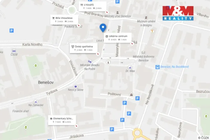 Pronájem obchodního prostoru, Benešov, Masarykovo náměstí, 50 m2