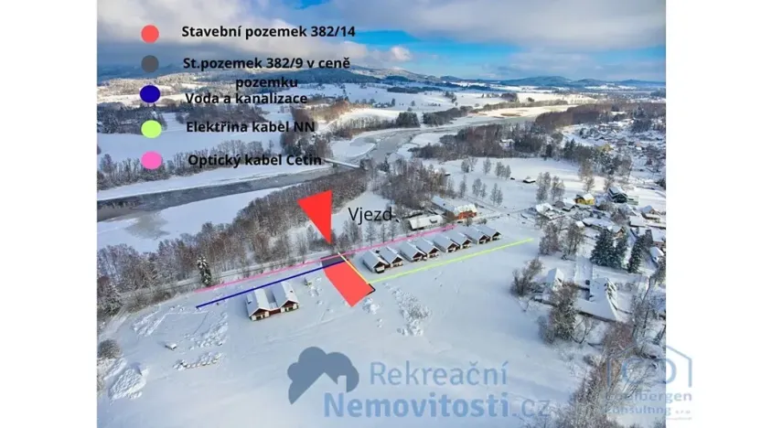 Prodej pozemku pro bydlení, Nová Pec, 874 m2
