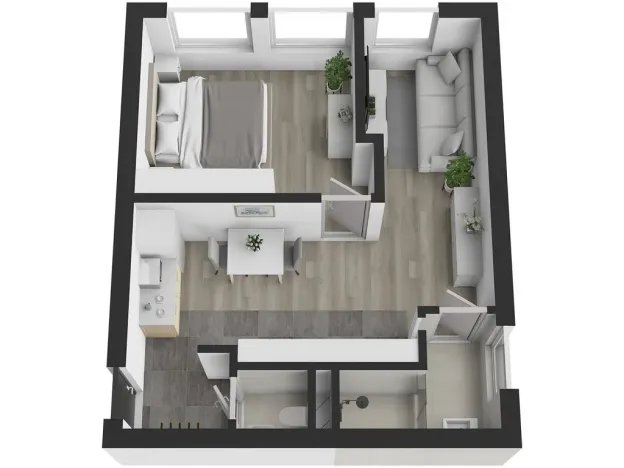 Pronájem bytu 2+kk, Kralupy nad Vltavou - Lobeček, Krakovská, 38 m2