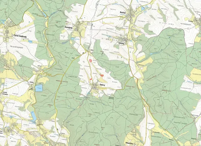 Prodej pole, Oplany, 14270 m2